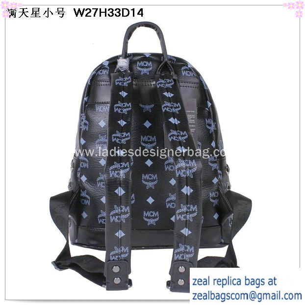 High Quality Replica MCM Stark Studded Small Backpack MC2089S Black